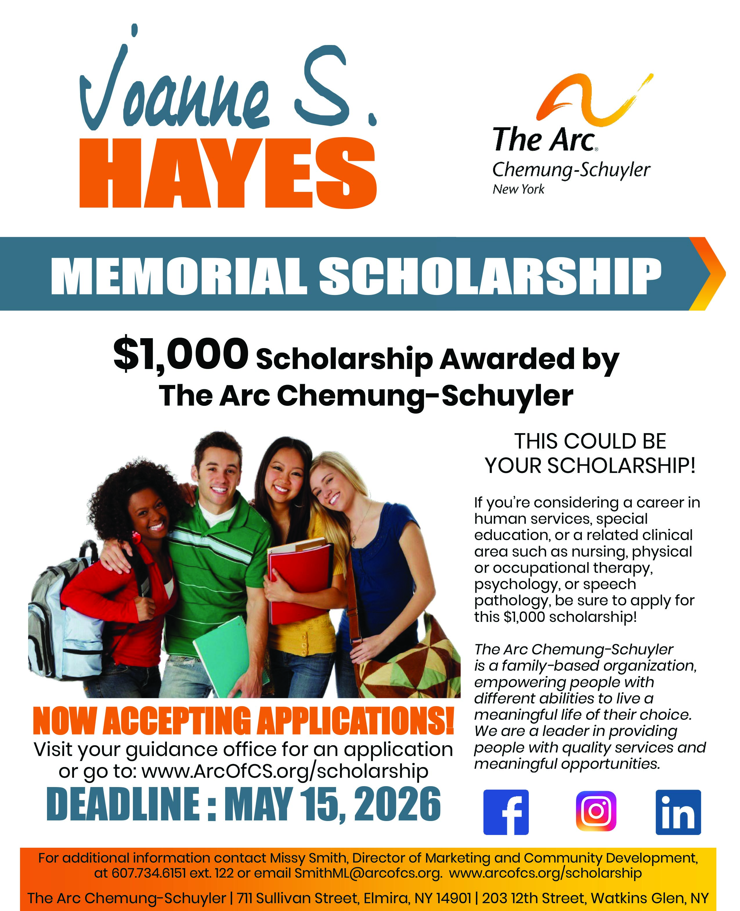 JSH Scholarship Flyer 2026.jpg